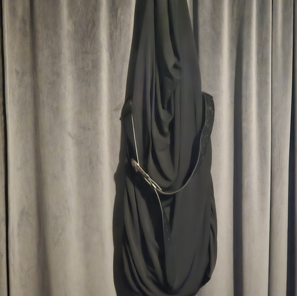 New black halter dress w/belt size 2X=18 NWOT - Picture 4 of 5